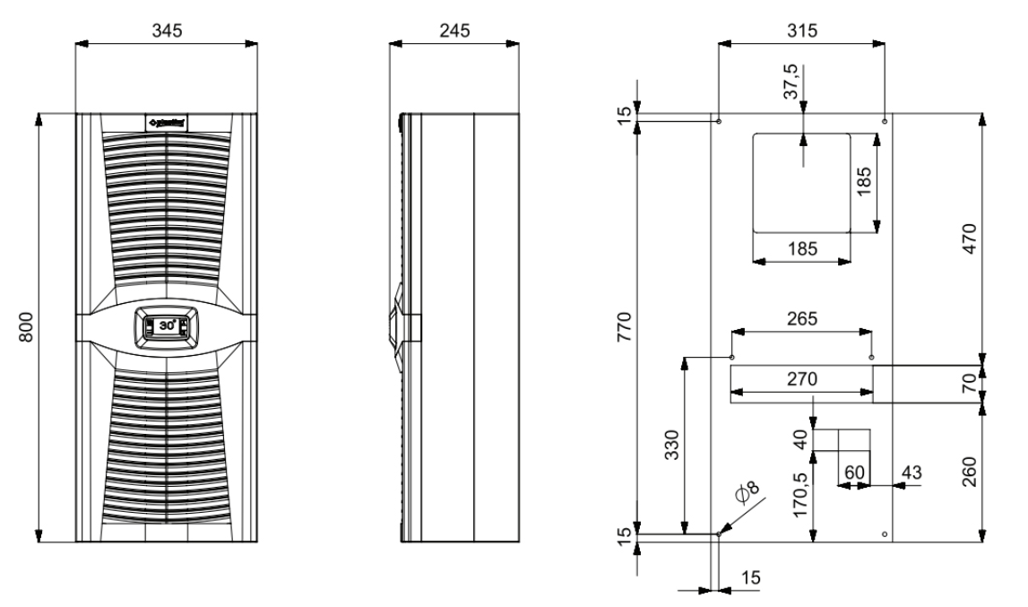 1100w dimension